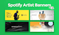 create spotify banner design canvas cover and music thumbnails in 24hrs