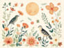 draw botanical and animal designs and patterns for you