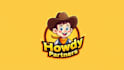 do awesome cheerful young cowboy mascot logo design