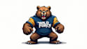 do wonderful angry grizzly bear mascot logo design