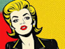 draw a retro pop art roy lichtenstein style