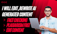 proofread, edit and humanize your ai written content