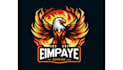 do eagle phoenix hawk fire burning flame mascot logo design
