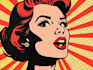 draw a retro pop art roy lichtenstein style