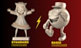 design 3d character or 3d model for 3d printing