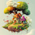 design a 2d cartoon character