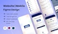 create modern figma website design with clean UI UX mockups