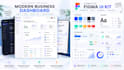 design modern saas dashboard and admin panel UI in figma