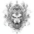 create a unique custom tattoo design in black and white