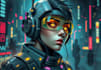design stunning sci fi, cyberpunk, portrait art