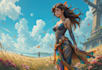 digital paint, illustration and design