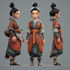 draw game character, original fantasy concept art
