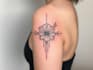 create minimalist line art tattoo with my style