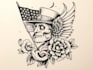 draw american traditional tattoo design by request
