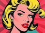 draw a retro pop art roy lichtenstein style