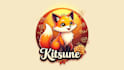 design outstanding kitsune fox mascot logo with new concept