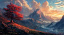 paint detailed, fantasy landscape, background