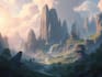 create amazing stylized environment concept art, fantasy