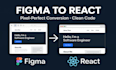 convert figma to react with tailwind CSS