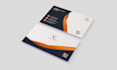 design a modern business card with qr code
