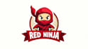 do awesome red ninja mascot logo design