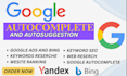 do goggle autocomplete and keyword research for SEO