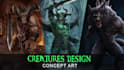 create dnd character design, concept art and illustration