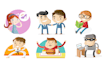 draw your ideas as flat design cartoons