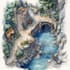 illustrate medieval fantasy and sci fi maps