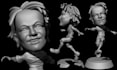 sculpt 3d boobled head, 3d head 3d bust, 3d face, 3d full bodymodel 3d printing