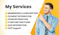 create lms website, tutor lms, learndash, elearning website, school website