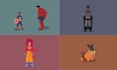 create pixel art character design animation sprites sprite sheet game art assets