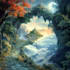 paint detailed, fantasy landscape, background