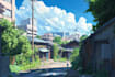 create stylized environment illustration background art, concept art