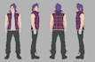 design a detailed character model sheet for your project