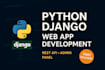 develop scalable web apps using python django and rest API