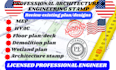 pe stamp architectural engineering permit illinois pennsylvania architect stamp