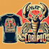 make mascot t shirt scorpion logo