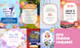 design custom editable kids birthday invitation on canva