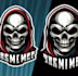 do high quality custom mascot skull logo
