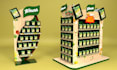 design 3d retail display, gondola, fsdu and product rack