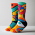 create beautiful socks design