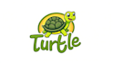 design awesome sea turtle mascot logo with express delivery