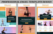 design pro mailchimp email template newsletter, festival flyer, signboard design