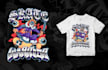 make tshirt design illustration with hiphop style