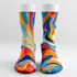 draw unique socks design and custom socks design
