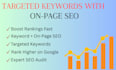 provide manual keyword research and on page SEO services