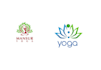 make beauty spa yoga cosmetics massage and skincare logo design