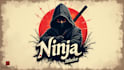 design unique ninja logo with source file in 24 hours