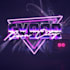 make 80s futuristic synthwave retro logo with 3d chrome neon